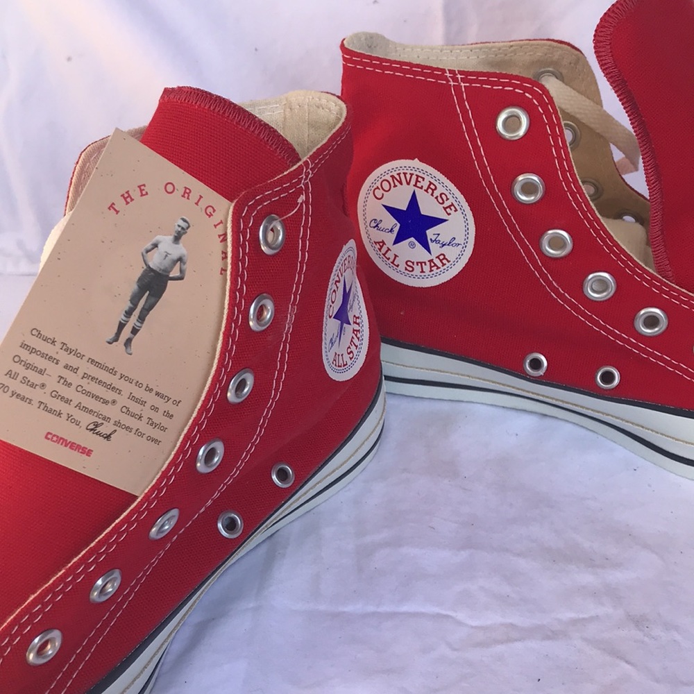 NWT Made in USA Converse Chuck Taylor All-Star Hightop, Red M5/W7